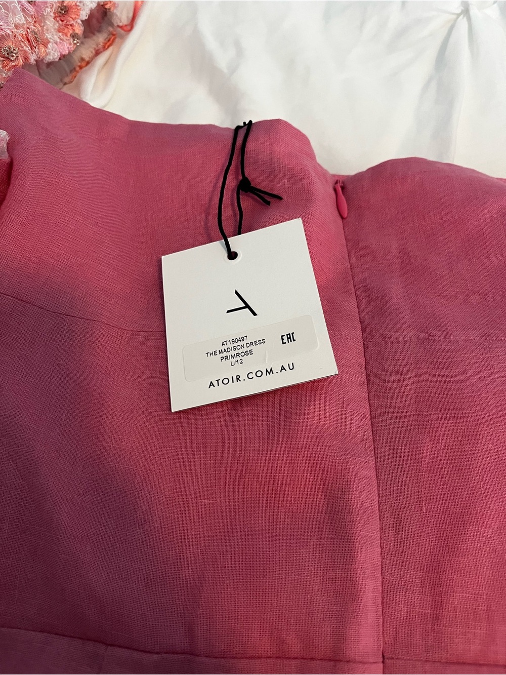 NWT Atoir The Madison Dress in Primrose Pink - Size AU 12 / US 8 - Picture 9 of 12